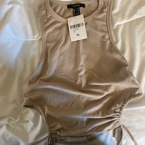 Forever 21 Ruched Drawstring Tank Top